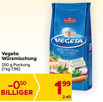 Billa Vegeta Würzmischung 250 g Packung Angebot