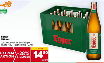 Billa Egger Märzen 0,5 Liter, auch im 6er-Träger, Angebot