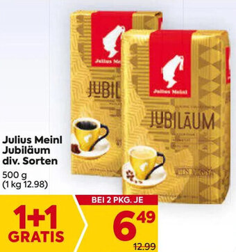 Billa Julius Meinl Jubiläum div. Sorten 500 g Angebot