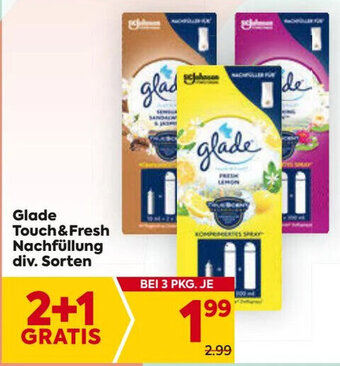 Billa Glade Touch&Fresh Nachfüllung div. Sorten Angebot