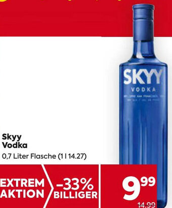 Billa Skyy Vodka 0,7 Liter Flasche Angebot