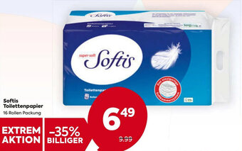 Billa Softis Toilettenpapier 16 Rollen Packung Angebot