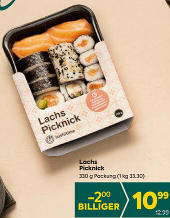 Billa Lachs Picknick 330 g Packung Angebot