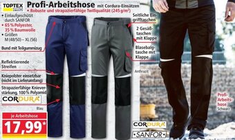 Norma TOPTEX Profi-Arbeitshose mit Cordura-Einsätzen Angebot