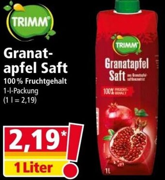Norma TRIMM Granatapfel Saft 1 Liter Angebot