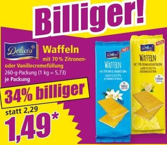 Norma Delicia Waffeln Angebot