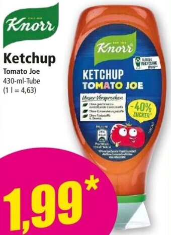 Norma Knorr Ketchup Tomato Joe 430-ml-Tube Angebot