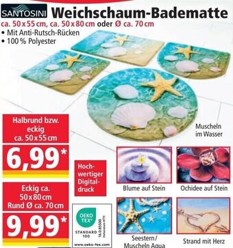 Norma SANTOSINI Weichschaum-Badematte ca. 50x55 cm Angebot