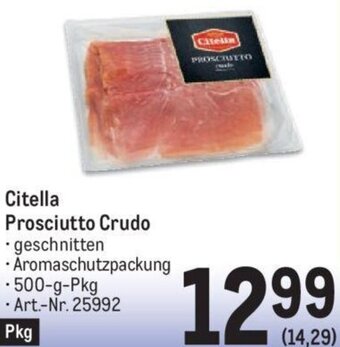 Metro Citella Prosciutto Crudo 500g Angebot