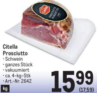 Metro Citella Prosciutto Angebot