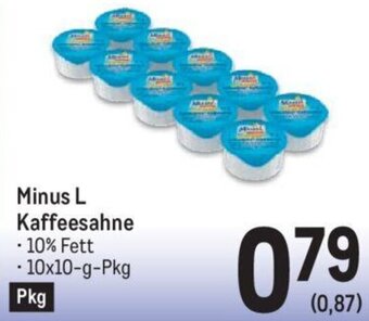 Metro Minus L Kaffeesahne Angebot