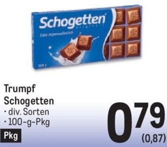 Metro Trumpf Schogetten . div. Sorten • 100-g-Pkg Angebot