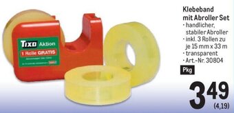 Metro Klebeband mit Abroller Set Angebot