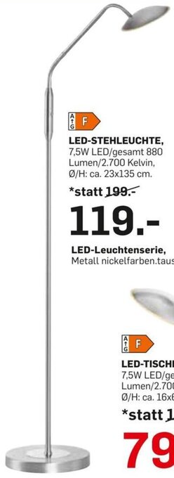 Möbel Ludwig LED-STEHLEUCHTE Angebot
