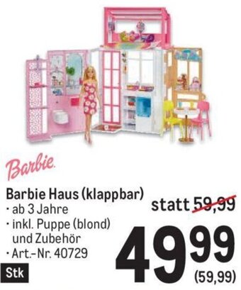 Metro Barbie Haus (klappbar) Angebot