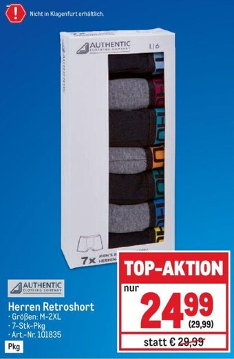 Metro Herren Retroshort Angebot