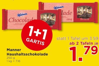 Unimarkt Manner Haushaltsschokolade 250 g Angebot