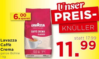 Unimarkt Lavazza Caffè Crema ganze Bohne 1 kg Angebot