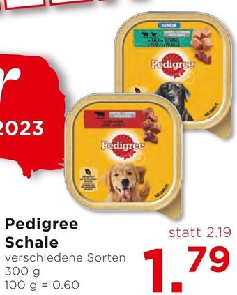 Unimarkt Pedigree Schale verschiedene Sorten 300 g Angebot