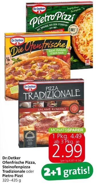 Spar Die ofenfrische pizza Angebot