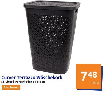 Action Curver Terrazzo Wäschekorb 55 Liter Angebot