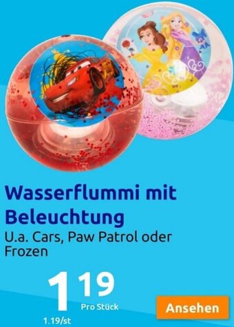 Action Wasserflummi mit Beleuchtung Angebot