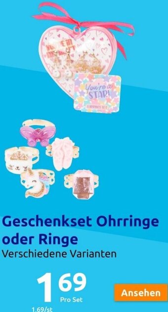 Action Geschenkset Ohrringe oder Ringe Angebot