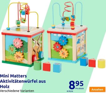 Action Mini Matters Aktivitätenwürfel aus Holz Angebot