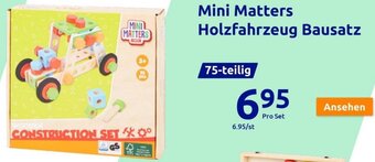 Action Mini Matters Holzfahrzeug Bausatz 75-teilig Angebot