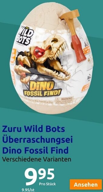 Action Zuru Wild Bots Überraschungsei Dino Fossil Find Angebot