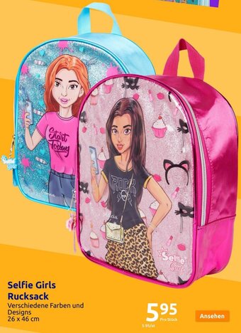 Action Selfie Girls Rucksack Angebot