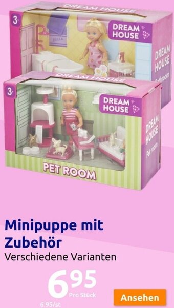 Action Minipuppe mit Zubehör Angebot