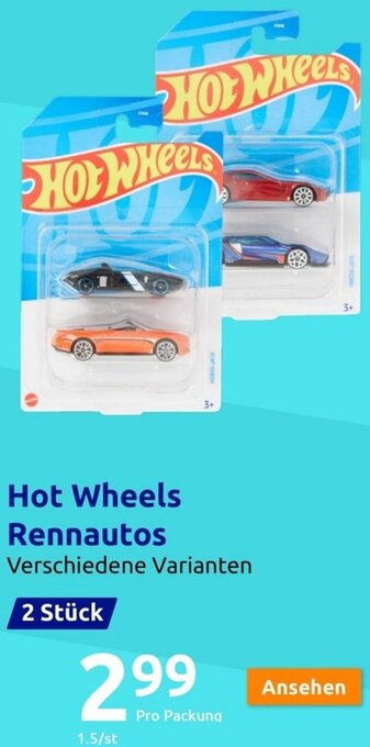 Action Hot Wheels Rennautos 2 Stück Angebot