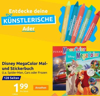 Action Disney MegaColor Mal- und Stickerbuch Angebot