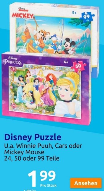 Action Disney Puzzle Angebot