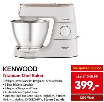 KENWOOD Titanium Chef Baker 1200 Watt