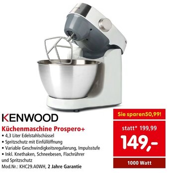 Interspar KENWOOD Küchenmaschine Prospero+ 1000 Watt Angebot