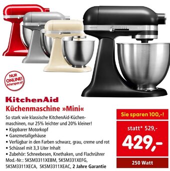 Interspar KitchenAid Küchenmaschine »>Mini<< 250 Watt Angebot