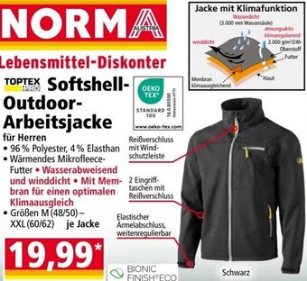 Norma TOPTEX Softshell-Outdoor-Arbeitsjacke Angebot
