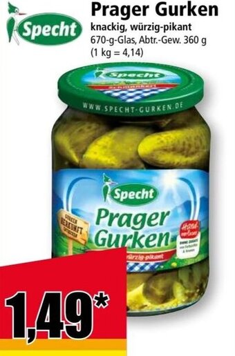 Norma Specht Prager Gurken Angebot