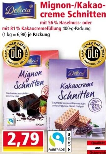 Norma Mignon-/Kakao-creme Schnitten Angebot