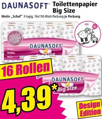 Norma DAUNASOFT Toilettenpapier Big Size Angebot