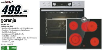 Media Markt gorenje Hot Air Set 2 Einbau-Herdset Angebot