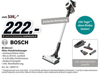 Media Markt BOSCH BCS61113 Akku-Handstaubsauger Angebot