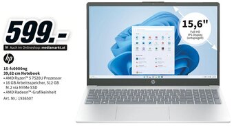 Media Markt hp 15-fc0900ng 39,62 cm Notebook Angebot
