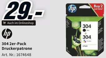 Media Markt hp 304 2er-Pack Druckerpatrone Angebot
