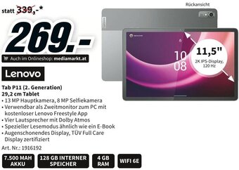 Media Markt Lenovo Tab P11 (2. Generation) 29,2 cm Tablet Angebot