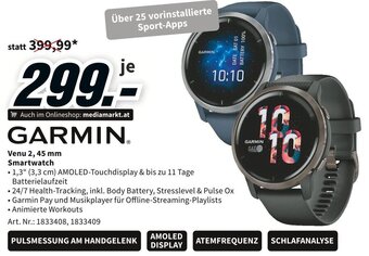 Media Markt GARMIN. Venu 2, 45 mm Smartwatch Angebot