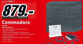 Media Markt Commodore CSK 800 Balkonkraftwerk Angebot