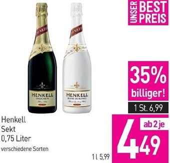 Sutterlüty Henkell Sekt 0,75 Liter Angebot